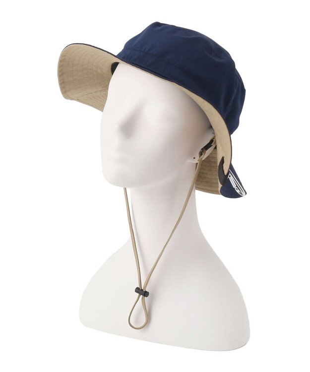 MOONBAT 【WEB限定】アドベンチャーハット 撥水加工 あご紐付き サイズ調整可 ネイビーブルー