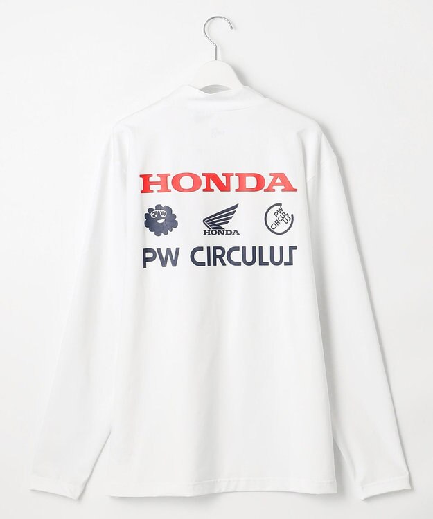 PW CIRCULUS 〈Hondaコラボ〉【UNISEX】 モックネックT ゴルフ ホワイト系
