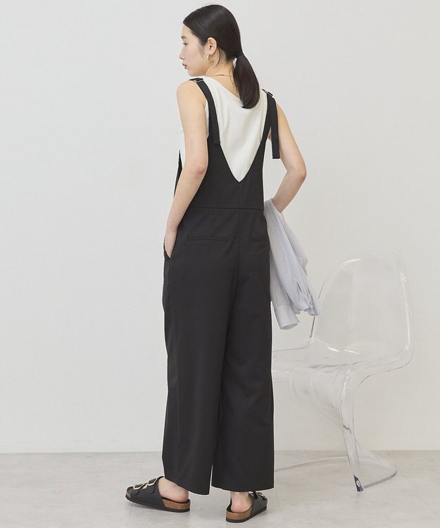 AMERICAN HOLIC スクエアキャミサロペット Black