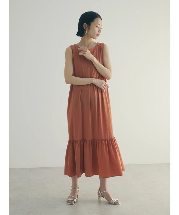 Green Parks armonia.バッククロスワンピース Orange