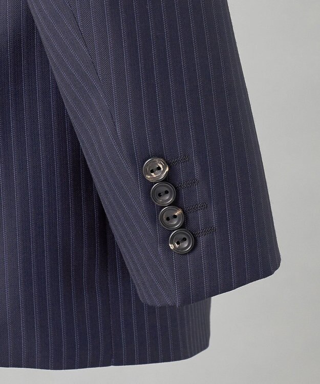 GOTAIRIKU 【Loro Piana Fabric】365 通年スーツ(ネイビー×ストライプ) ネイビー系1