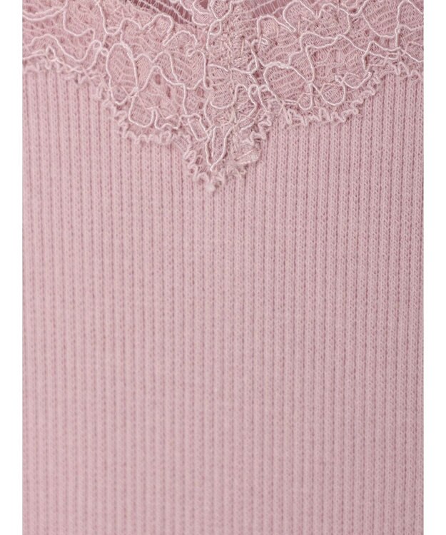 earth music&ecology ２ＷＡＹスクエア＆Vネックネックレースタンクトップ Pink