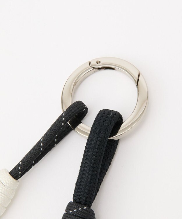 russet ［ノットモチーフ×メタルパーツ］パラコードバッグチャーム（Z-224） Black