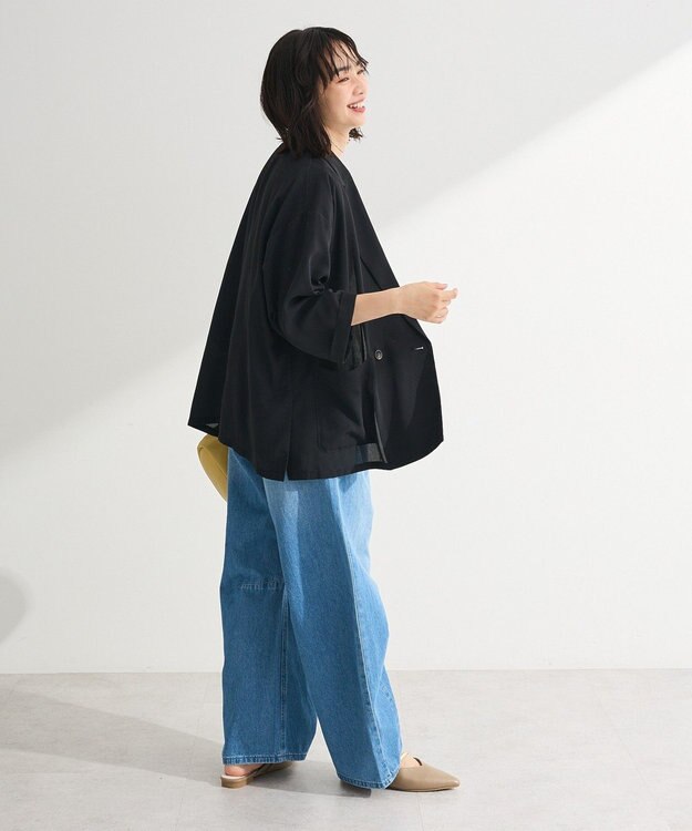 Green Parks 【適ON】シアーシャツジャケット Black