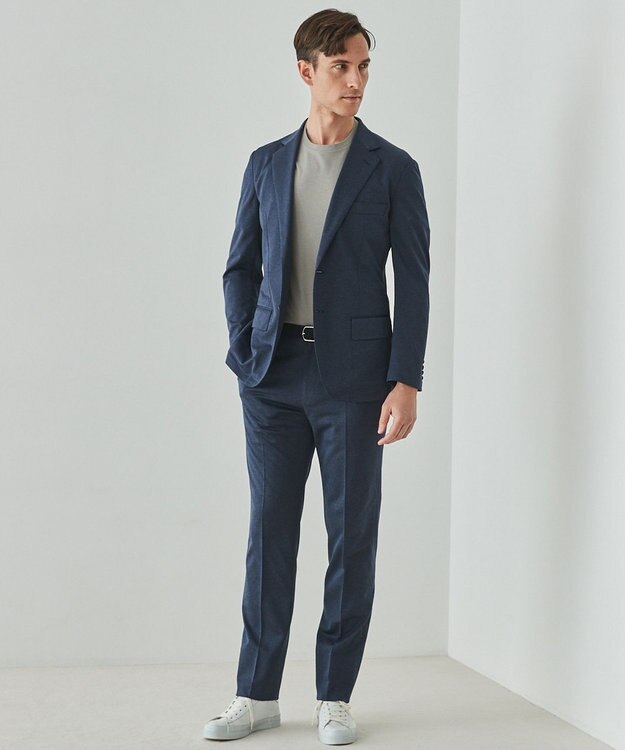 GOTAIRIKU セットアップ対応【洗える/ストレッチ/シワになりにくい】ドライジャージー セットアップジャケット ネイビー系8