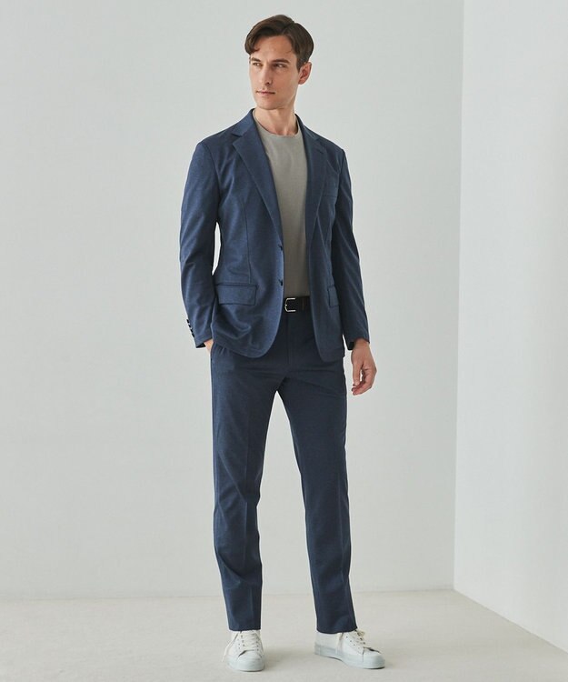 GOTAIRIKU セットアップ対応【洗える/ストレッチ/シワになりにくい】ドライジャージー セットアップジャケット ネイビー系8