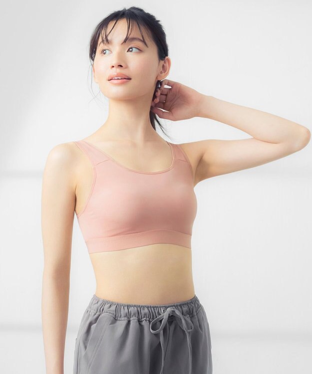 Wing Wing Sports 【SPORTSゆれケアBra】 スポーツブラ 運動時のゆれからバストを守る SB4000 ウイング／ワコール オレンジ