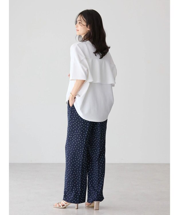 AMERICAN HOLIC 接触冷感バックフレアポンチプルオーバー Off White