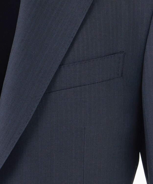J.PRESS MEN 【ESSENTIAL CLOTHING】インディゴルック マイクロヘリンボーン スーツ ダルブルー系1