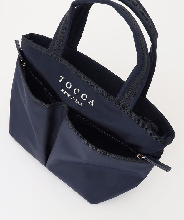 TOCCA 【WEB＆一部店舗限定】【撥水・サスティナブル素材】T-INCONTRO TOTE S トートバッグ S ネイビー系