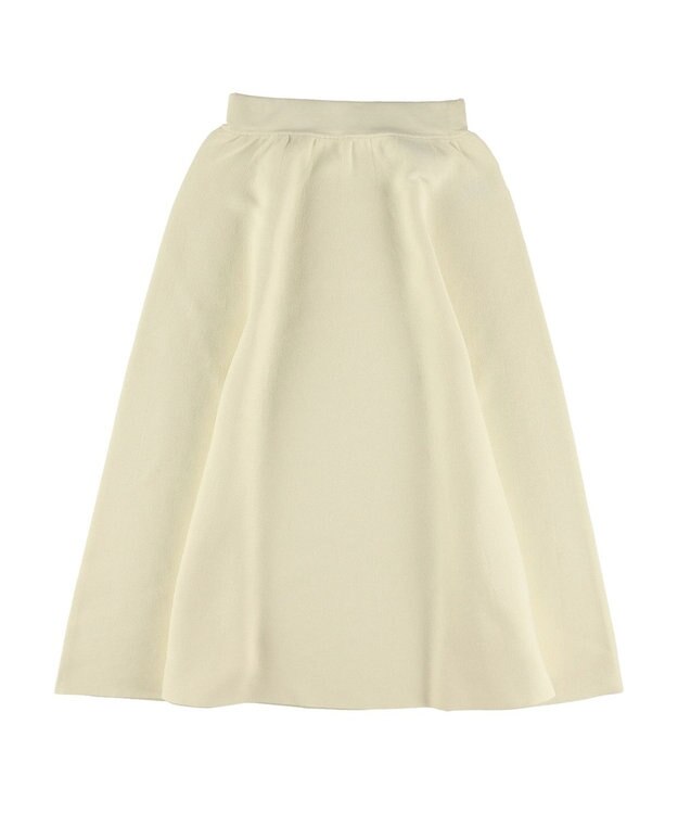 Green Parks ミラノリブフレアスカート Off White