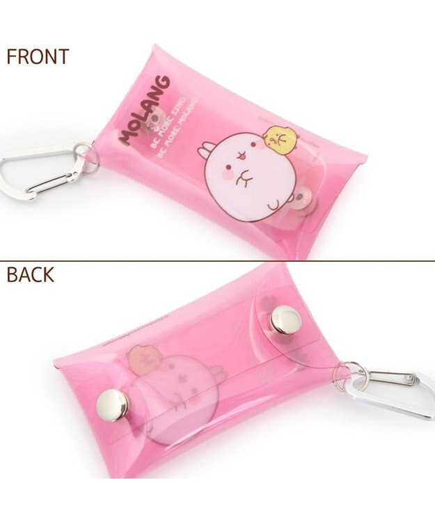 Mother garden 【2/15(日)迄 販売延長! 】マザーガーデン MOLANG モラン カラビナ付クリアポーチ -