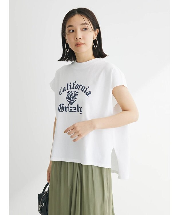 Green Parks ■別注ＲＵＳＳＥＬＬ　ＡＴＨＬＥＴＩＣ　ワイドフレンチＴ Off White