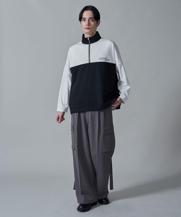 WEGO ドルマンポンチハーフZIPT（LS） ホワイト