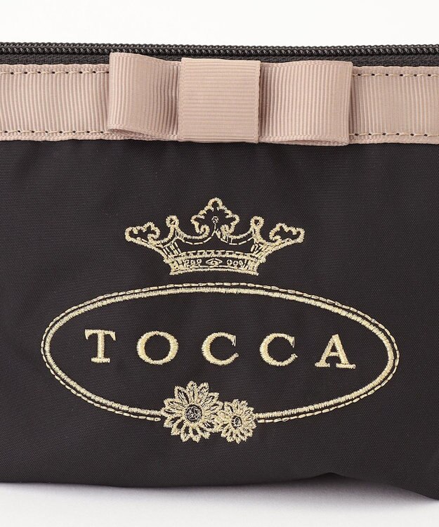 TOCCA 【WEB限定＆一部店舗限定】POINT OF RIBBON POUCH ポーチ ブラック系