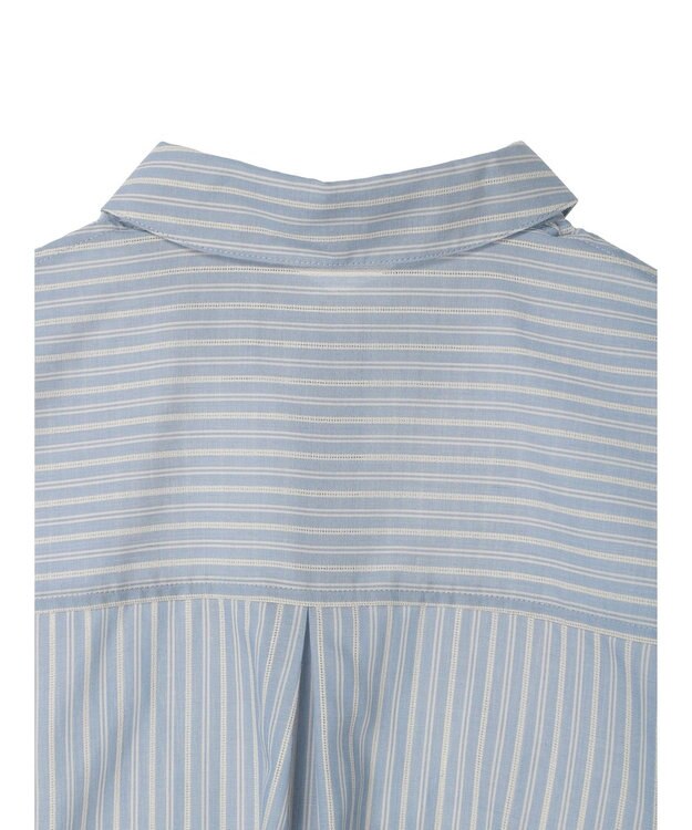 earth music&ecology パールボタンオーバーシャツ Sax