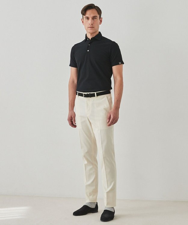 GOTAIRIKU 仕事で着られる綿パン【吸水速乾/ストレッチ/折り目加工】クールマックスコットンパンツ_ノータック（25年モデル） アイボリー/新色