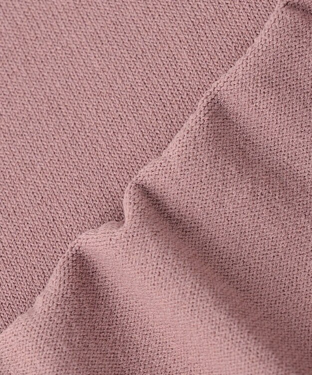 ANY SIS 【洗える】異素材コンビ ニット ピンク