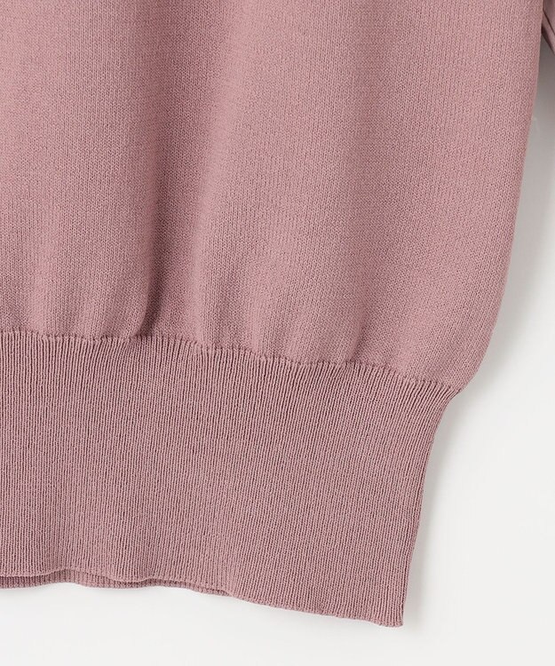 ANY SIS 【洗える】異素材コンビ ニット ピンク