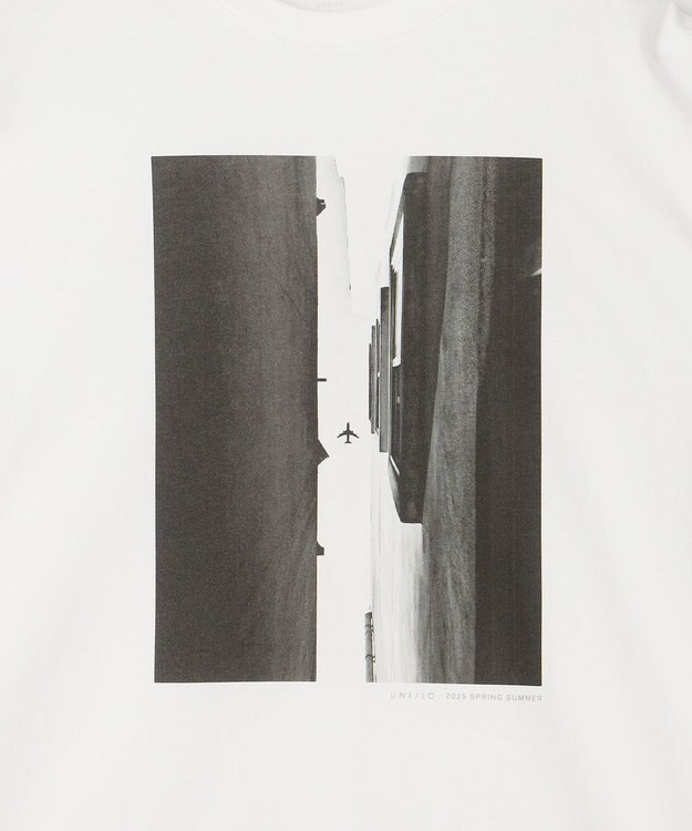 UNFILO MENS PHOTO TEE【ギフトにもおすすめ】 白×黒