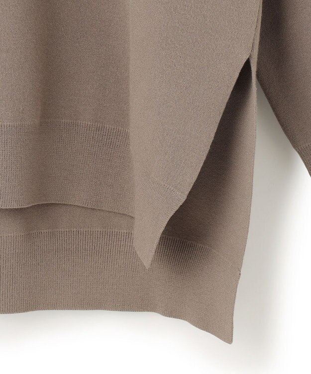 23区 【好評素材につき新型追加】ヴィスコースストレッチ クルーネック ニット モカ系