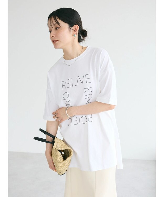 CRAFT STANDARD BOUTIQUE シルケット天竺　スクエアＰＴ　ＢＩＧ　Ｔｅｅ　Ｓ／Ｓ Off White