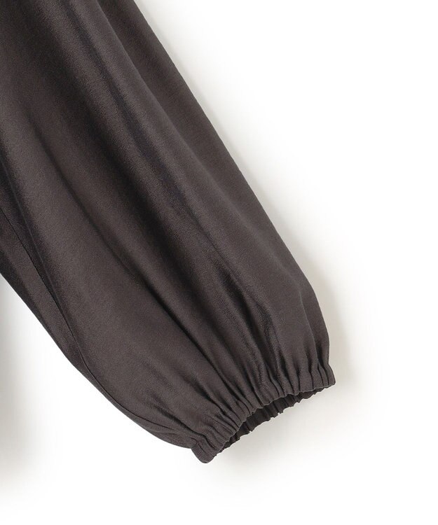 23区 【WEB&一部店舗限定カラーあり】ソフトオーガンジー ボリューム ブラウス [一部店舗限定カラー]ダークブラウン系