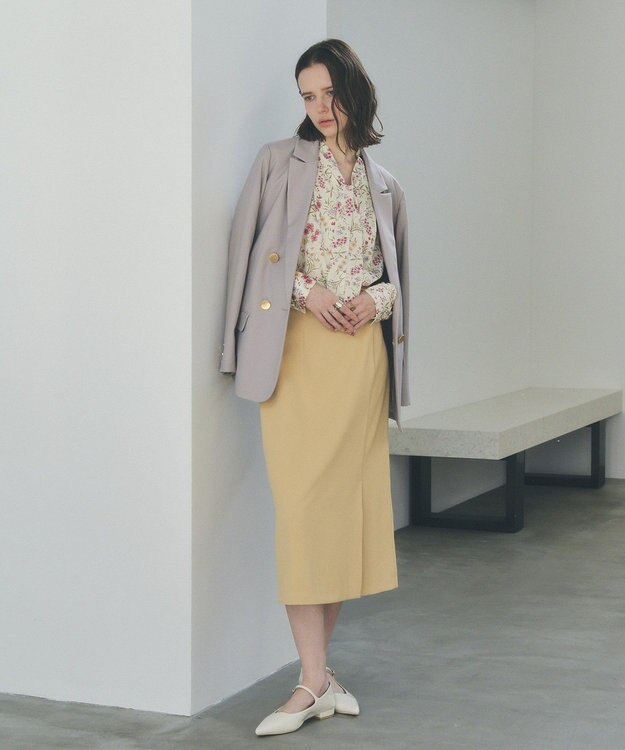 YECCA VECCA メリージェーンストラップパンプス Ivory