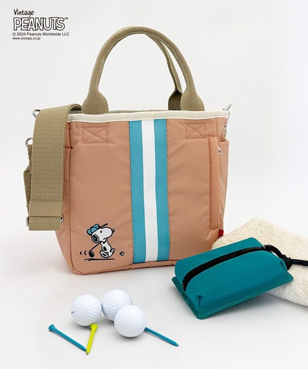 ROOTOTE 8390【スヌーピー】IP.スクエア2ウェイ.ピーナッツ-9P 04：ピンク