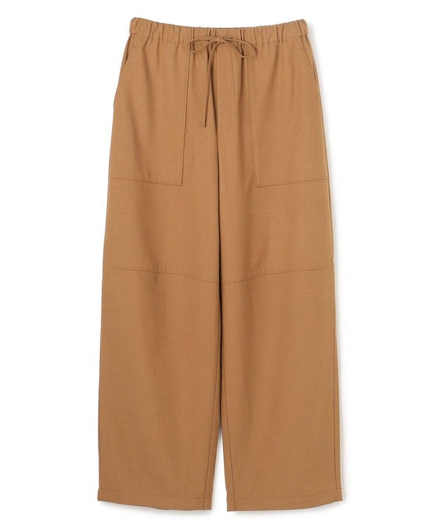 UNFILO L ライトフランネル イージーパンツ キャメル