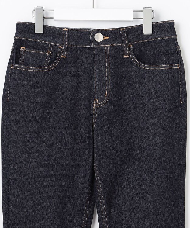 自由区 【XSサイズ～/洗える】365DENIM ストレートスリム パンツ ネイビー系