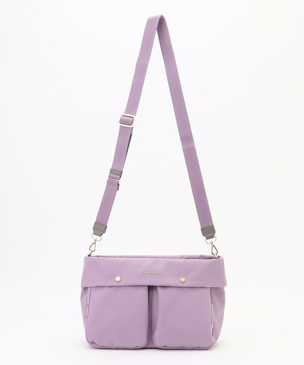 LA BAGAGERIE ダブルフロントポケット2WAYショルダー ライトパープル