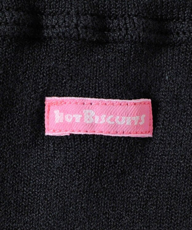 MIKI HOUSE HOT BISCUITS 【80-120cm】 ボーダー柄 レギンス 黒