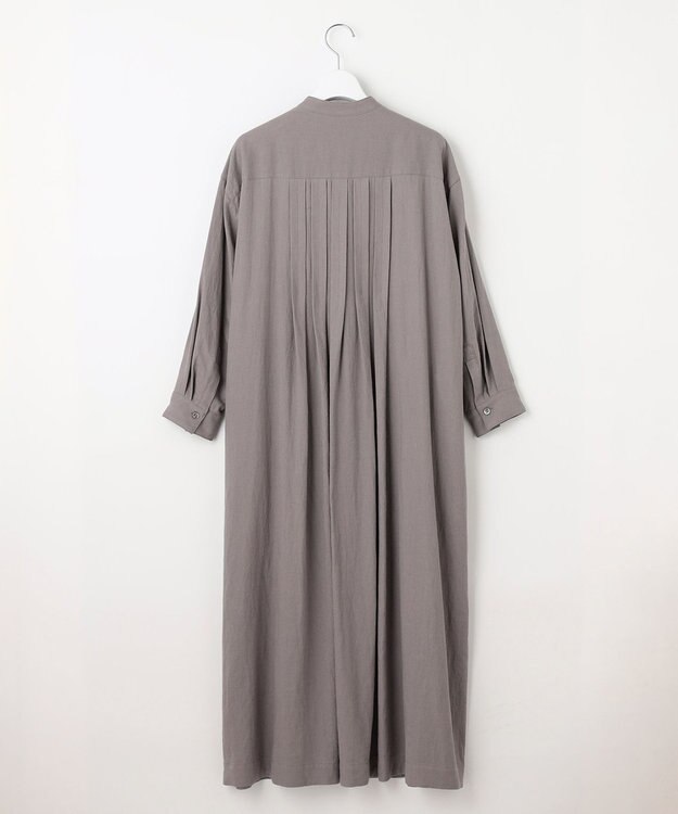 23区 【SLOW/一部店舗限定】ブライトリネン シャツ ワンピース ライトグレー系