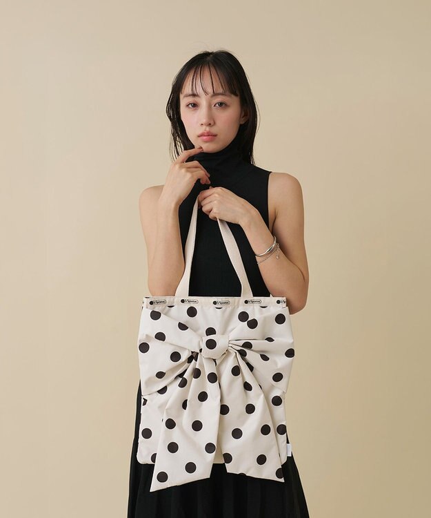 LeSportsac LG BOW EMERALD TOTE/ノワールポルカドットスナイデル ノワールポルカドットスナイデル