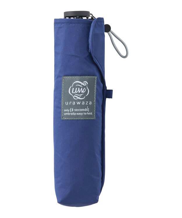 MOONBAT 【シリーズ累計本数20万本突破】3秒でたためる傘 urawaza(ウラワザ) 50cm UV ディープブルー