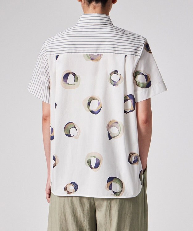 Paul Smith Painted Spot ミックスアップ 半袖シャツ ホワイト