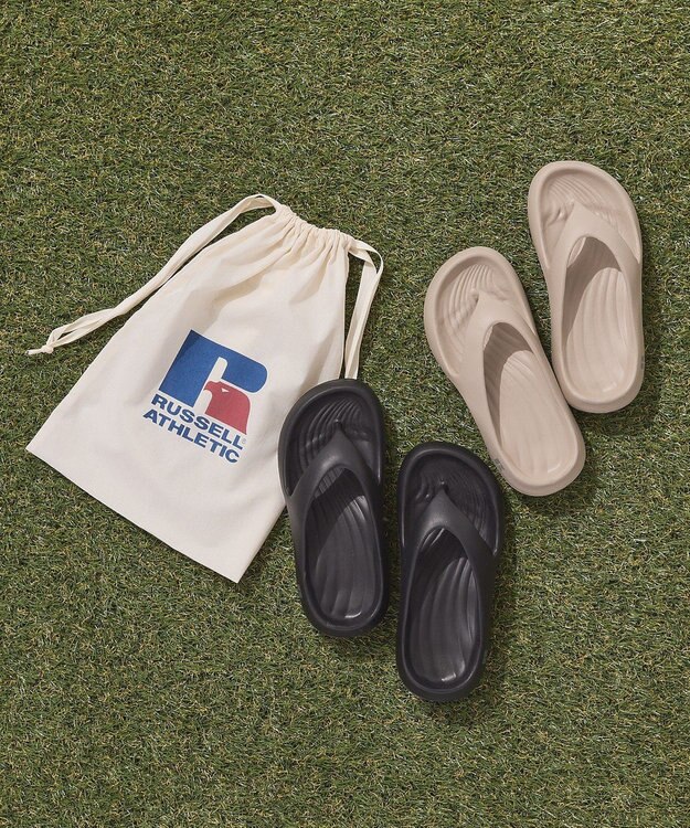 AMERICAN HOLIC 【RUSSELL】スポーツトングサンダル Beige