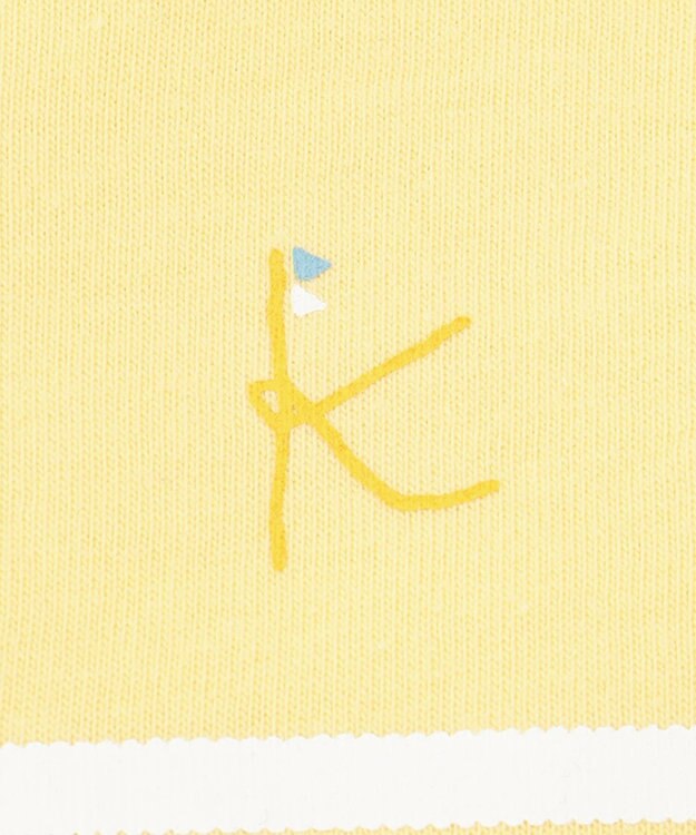 組曲 KIDS 【70cm】セーラーボーダー ロンパース イエロー系1