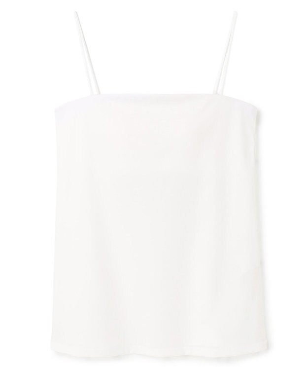 BEIGE， 【洗える】MERCANTI / インナーカップ付きベアトップ White