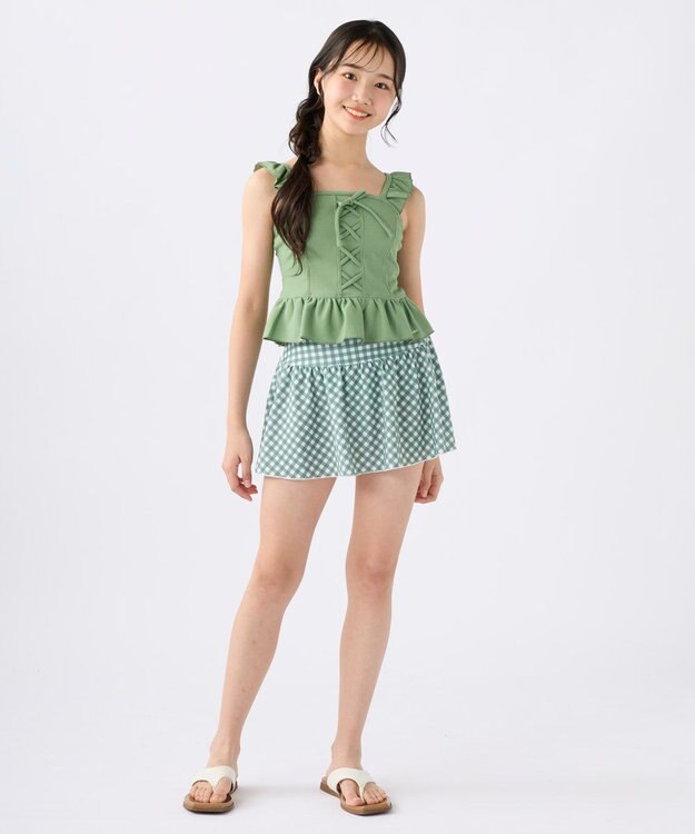 OP／FILA 【repipi armario】ガーリーセパレート水着 カーキ