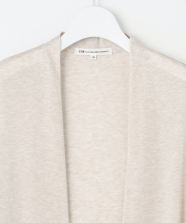 23区 【一部店舗限定/洗える】マルチ機能 シアー クロップド カーディガン ベージュ系