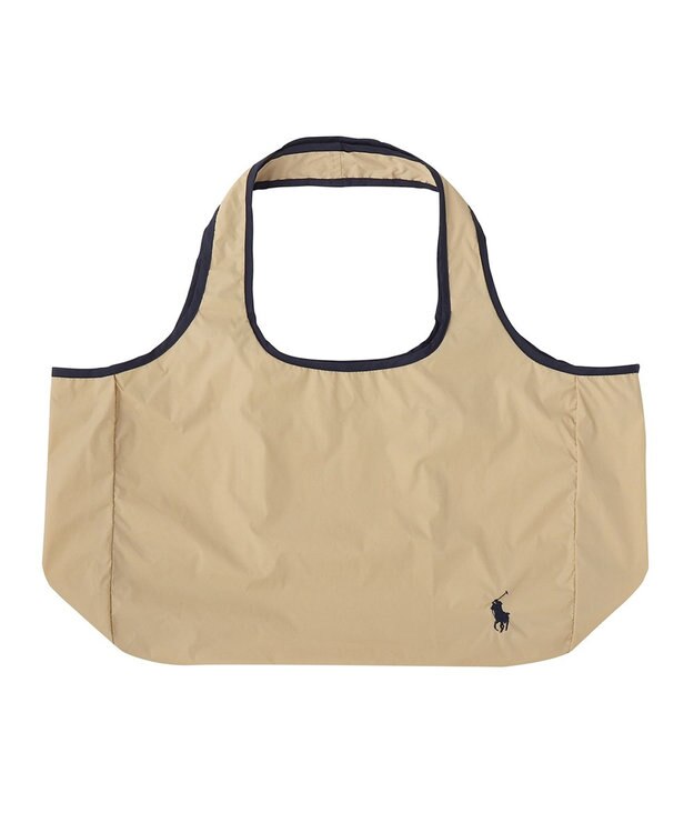 MOONBAT POLO RALPH LAUREN ポロポニー 刺繍 ポーチ付きレインバック ベージュ