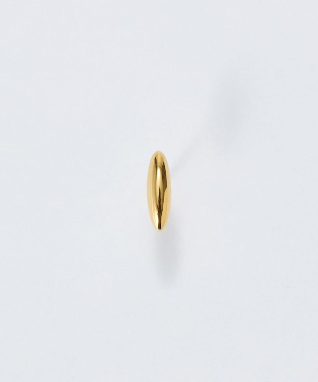 Phoebe 【金属アレルギー対応】メタルオーバルグレースピアス(片耳)　ゴールド/サージカルステンレス ゴールド