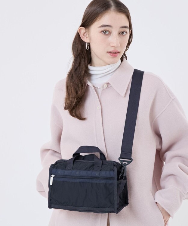 LeSportsac MINI DUFFEL CROSSBODY/ディープシーブルー