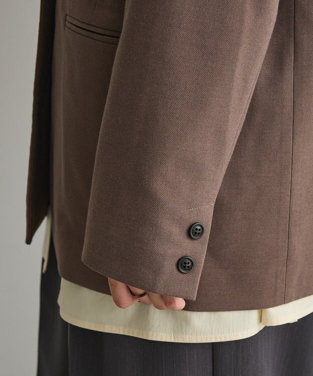 CRAFT STANDARD BOUTIQUE ウールライクオーバーサイズジャケット Brown