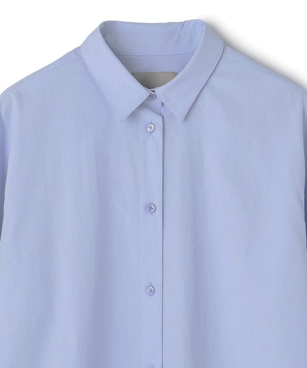 UNFILO 【MAG×スタイリストコラボ】イージーケアシャツ×ラメIラインスカート サックス×ネイビー