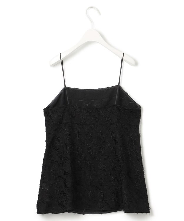 ICB 【WEB限定】 ハンドトゥースジャガード キャミブラウス ブラック系