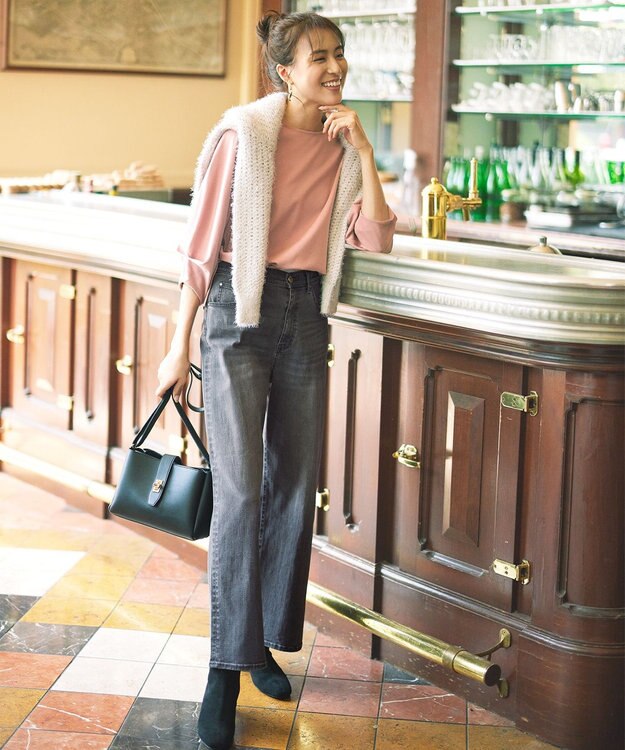 ANY 【LLサイズ有り】フェイクスエードブーツ ブラック