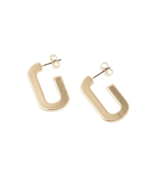 AMERICAN HOLIC メタルオーバルピアス Silver